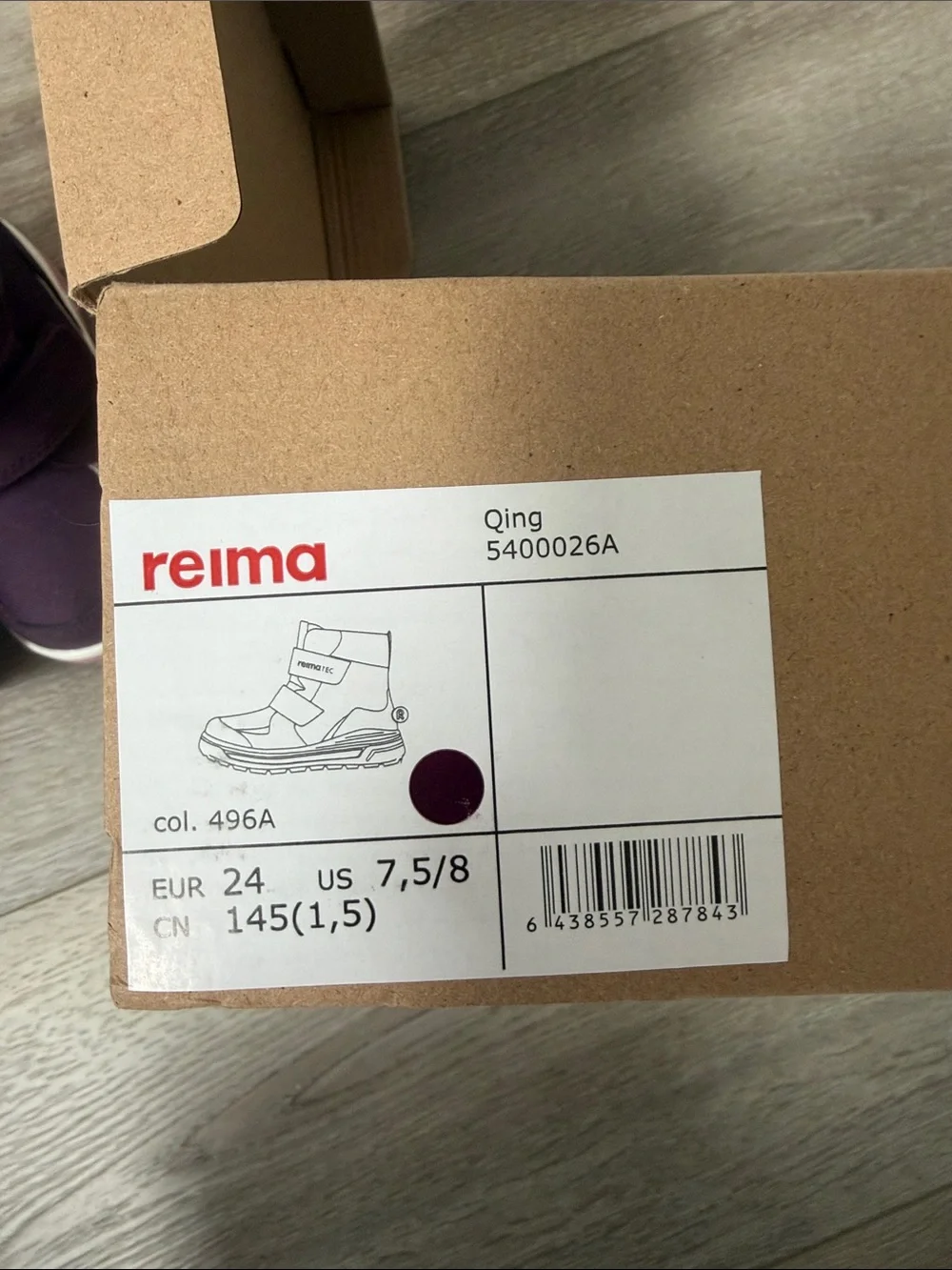 Qing - Toddler ReimaTec Waterproof Winter Boots 7.5-8 US